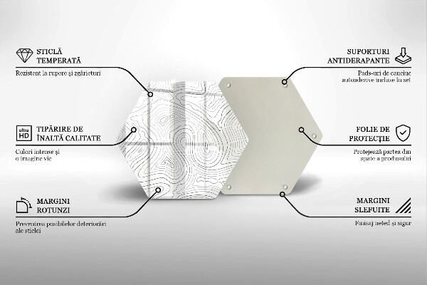Cutting board Abstraction shapes
