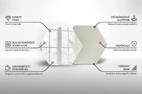 Cutting board Abstraction shapes