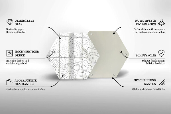 Cutting board Abstraction shapes