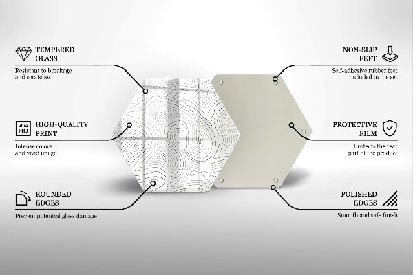 Cutting board Abstraction shapes