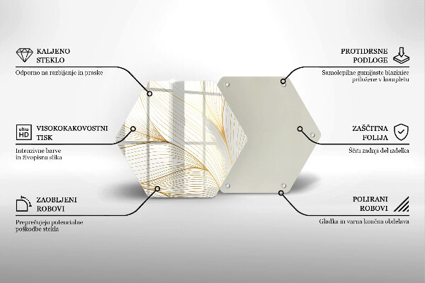 Cutting board Modern Line pattern