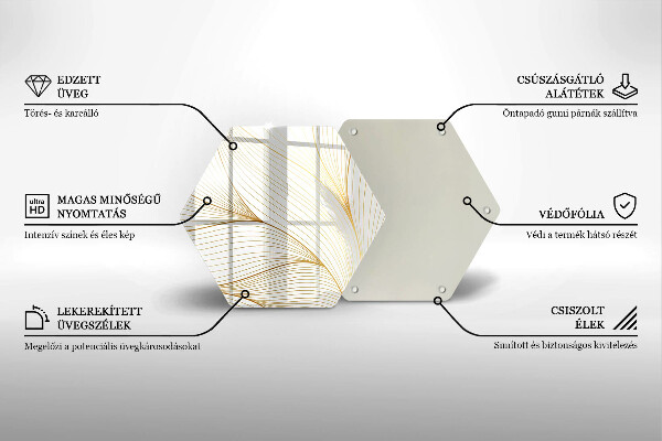 Cutting board Modern Line pattern