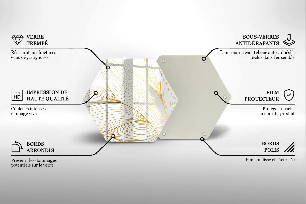 Cutting board Modern Line pattern