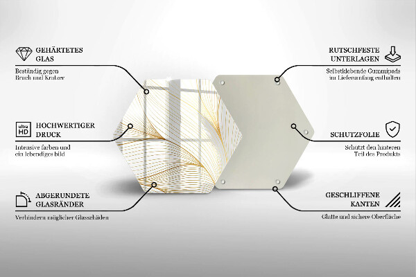Cutting board Modern Line pattern