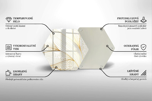 Cutting board Modern Line pattern