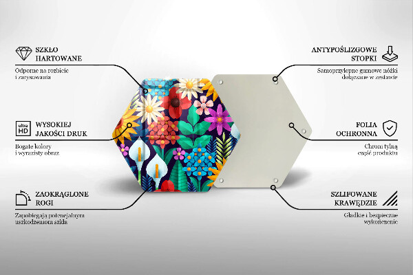 Cutting board Illustration meadow flowers