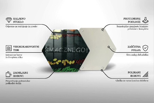 Kitchen worktop protector The inscription Tasty!