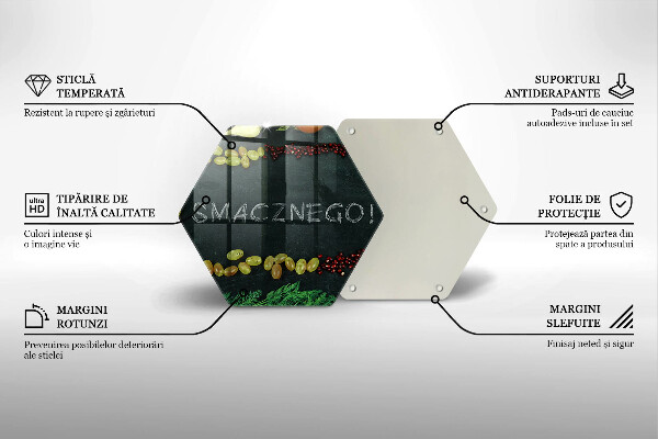 Kitchen worktop protector The inscription Tasty!