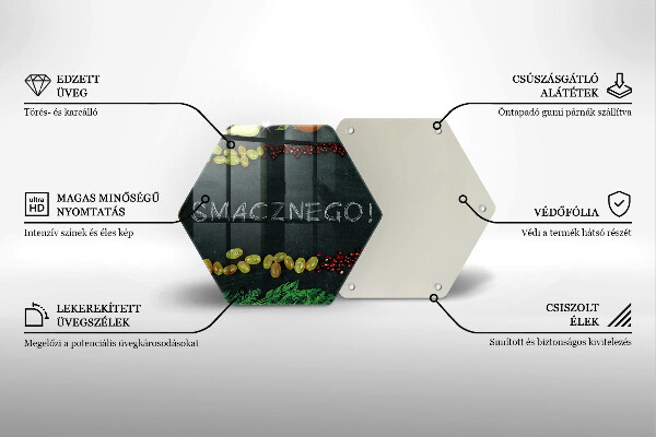 Kitchen worktop protector The inscription Tasty!