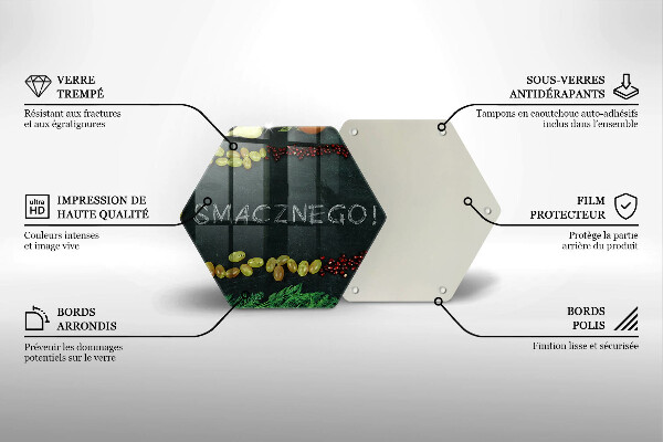 Kitchen worktop protector The inscription Tasty!