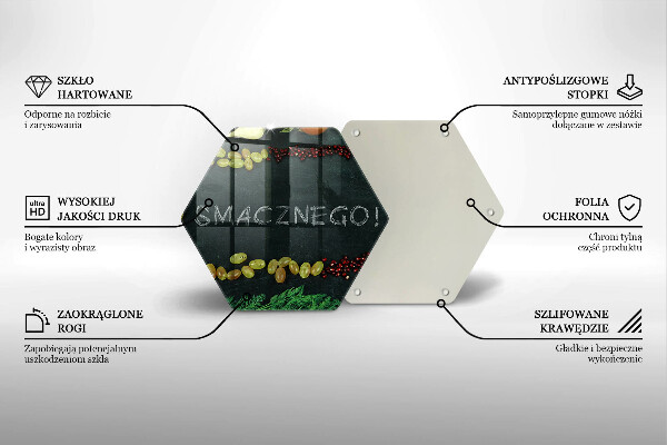 Kitchen worktop protector The inscription Tasty!