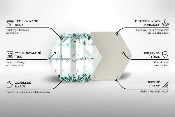 Cutting board The inscription Merry Christmas