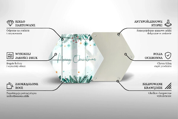 Cutting board The inscription Merry Christmas