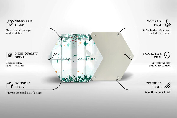 Cutting board The inscription Merry Christmas