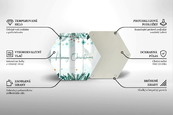 Cutting board The inscription Merry Christmas