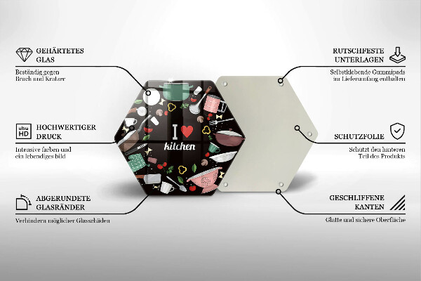 Cutting board Illustration I Love Kitchen