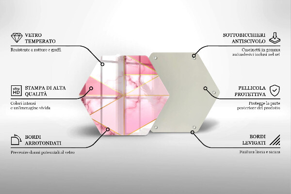 Cutting board Geometric marble