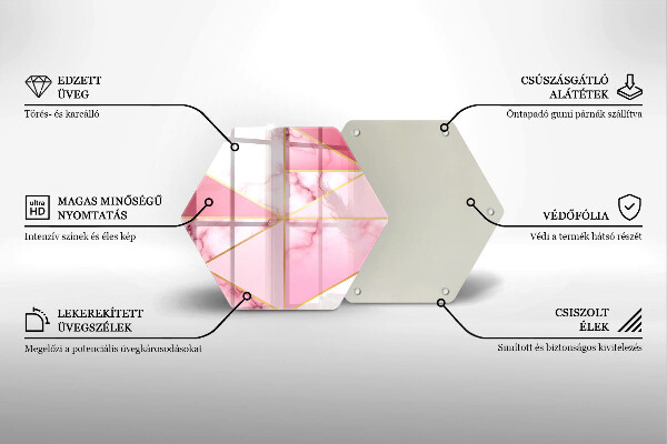 Cutting board Geometric marble