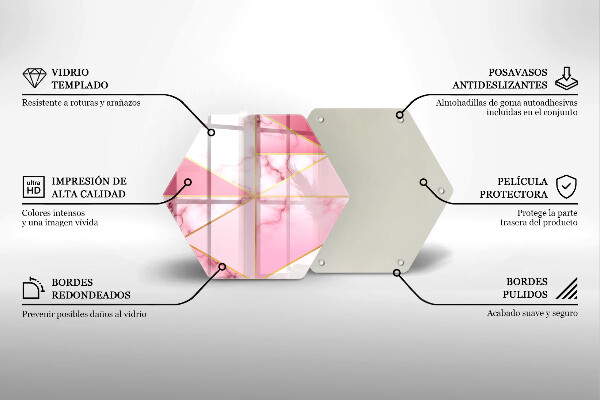 Cutting board Geometric marble