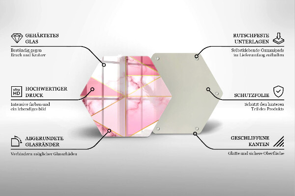 Cutting board Geometric marble