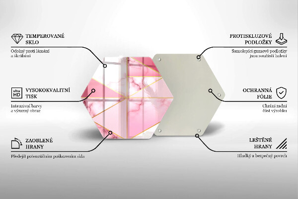 Cutting board Geometric marble