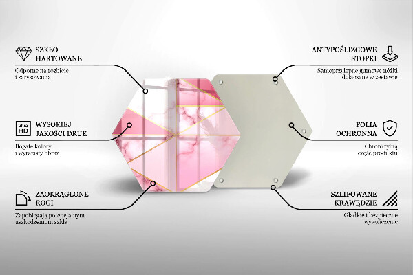 Cutting board Geometric marble