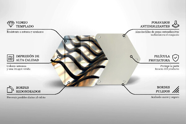 Cutting board 3D metal shapes