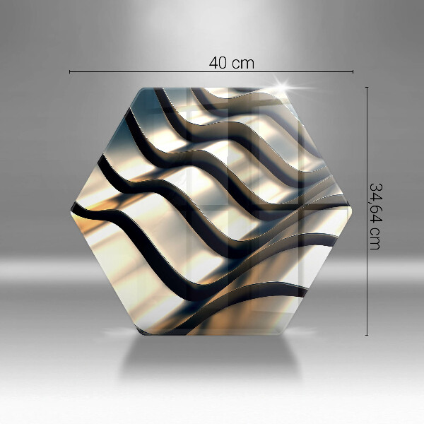 Cutting board 3D metal shapes