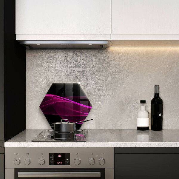 Chopping board glass Pink abstraction