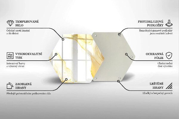 Cutting board Golden abstraction