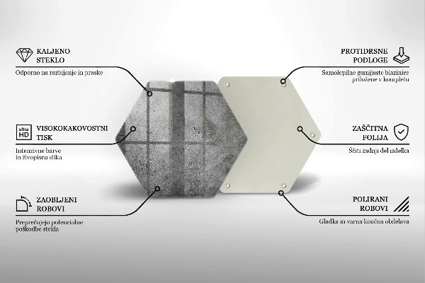 Chopping board glass Concrete stone texture