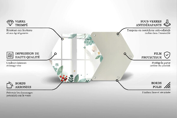 Cutting board Watercolors leaves