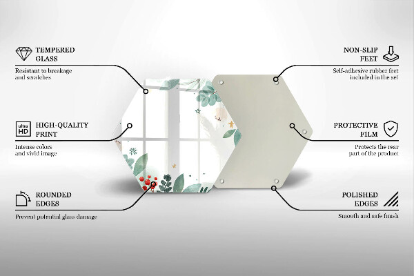 Cutting board Watercolors leaves