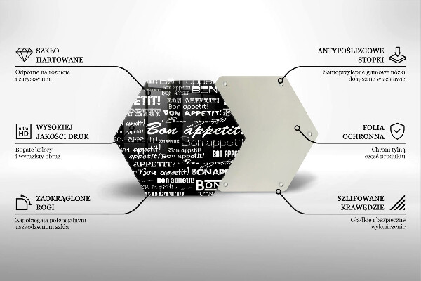 Chopping board Kitchen text Bon Appetit