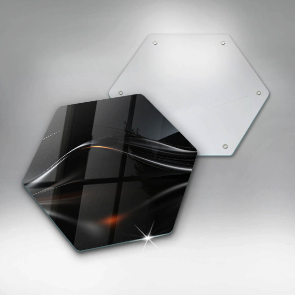 Chopping board glass 3D design abstraction