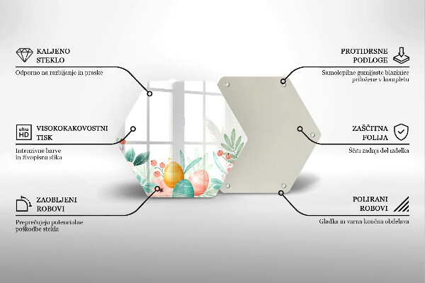 Cutting board Easter eggs