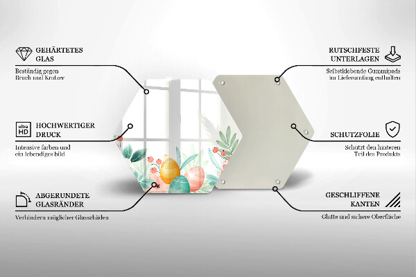 Cutting board Easter eggs