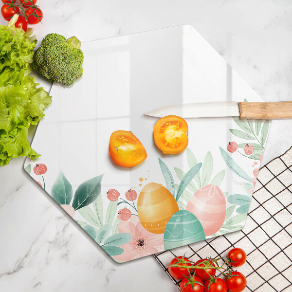 Cutting board Easter eggs