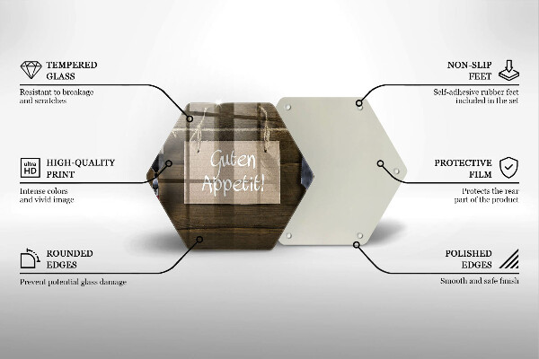 Chopping board GUTEN APETIT inscription boards