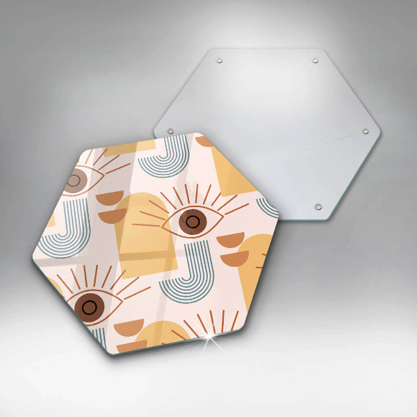 Cutting board Boho pattern eyes