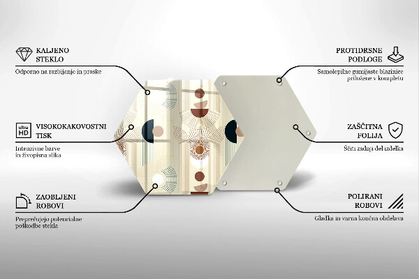 Cutting board Boho shapes geometry