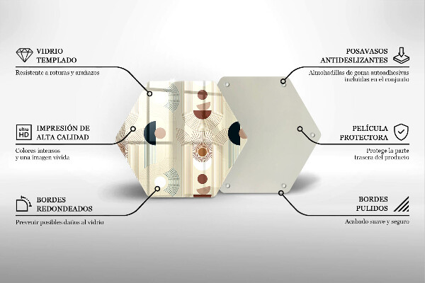 Cutting board Boho shapes geometry