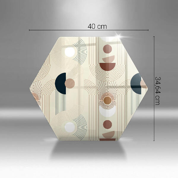 Cutting board Boho shapes geometry