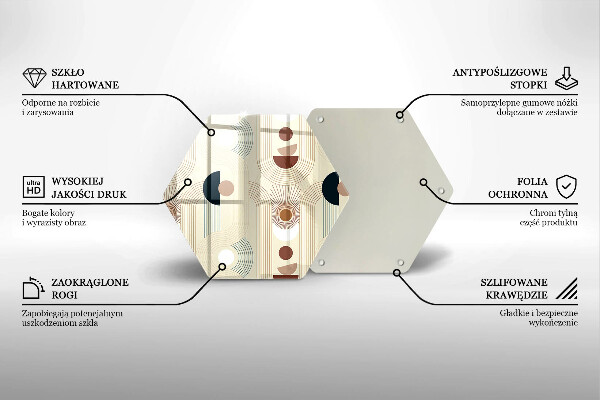 Cutting board Boho shapes geometry