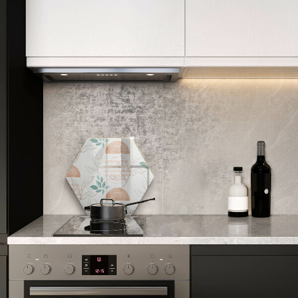 Cutting board Boho pattern leaves