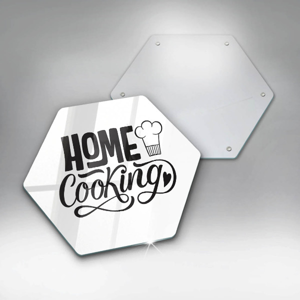 Cutting board Home Cooking inscription