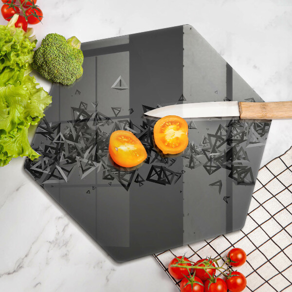 Kitchen worktop protector Abstraction 3D shapes