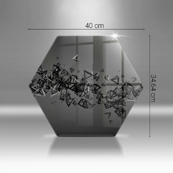 Kitchen worktop protector Abstraction 3D shapes