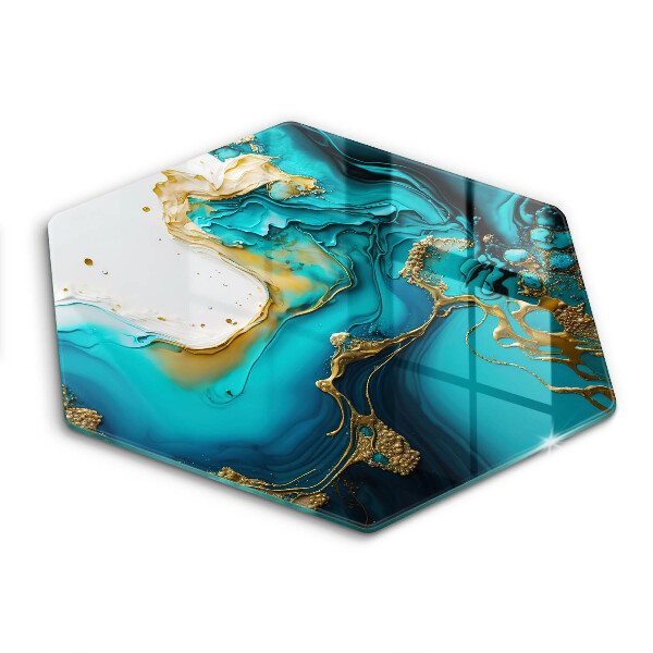 Chopping board Turquoise abstraction