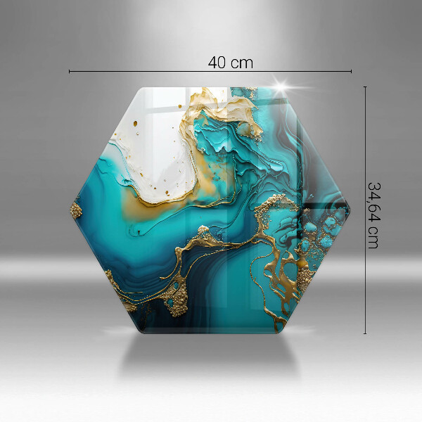 Chopping board Turquoise abstraction